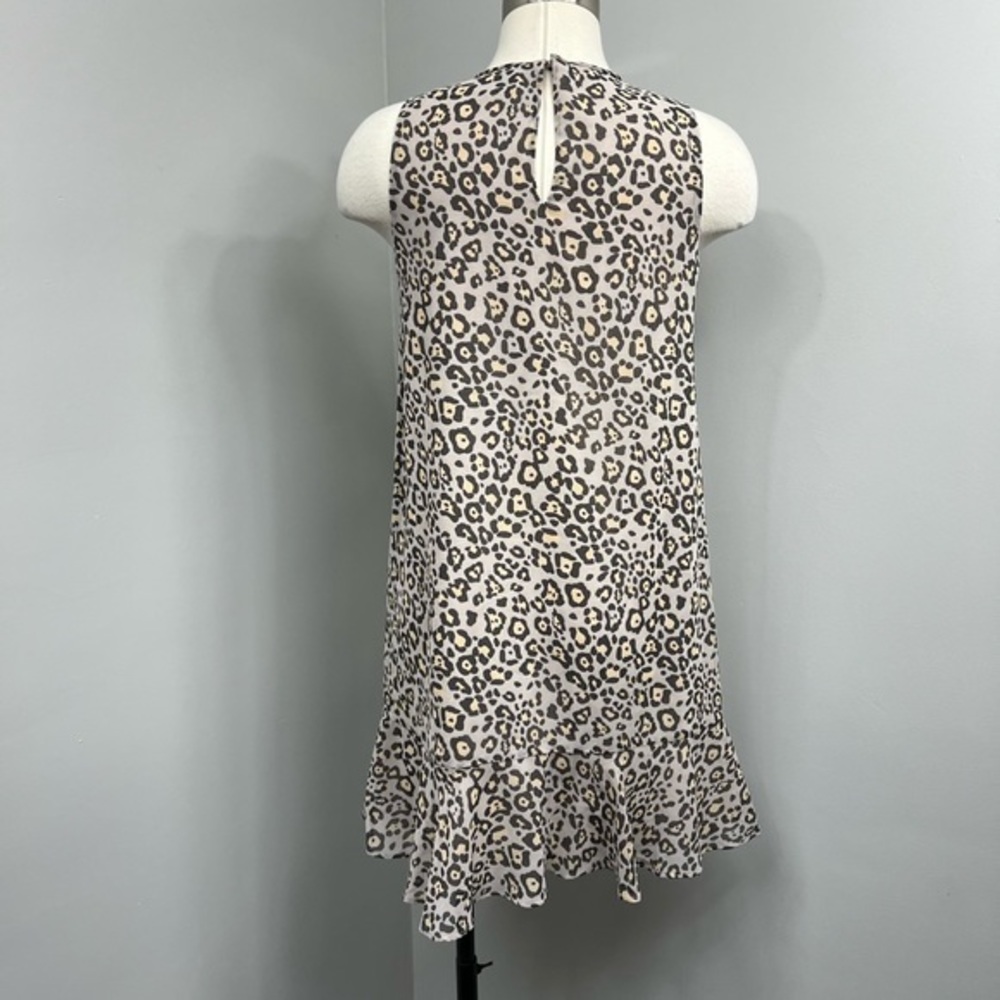 Loft Tan Ruffle Cheetah Dress - Picture 10 of 11